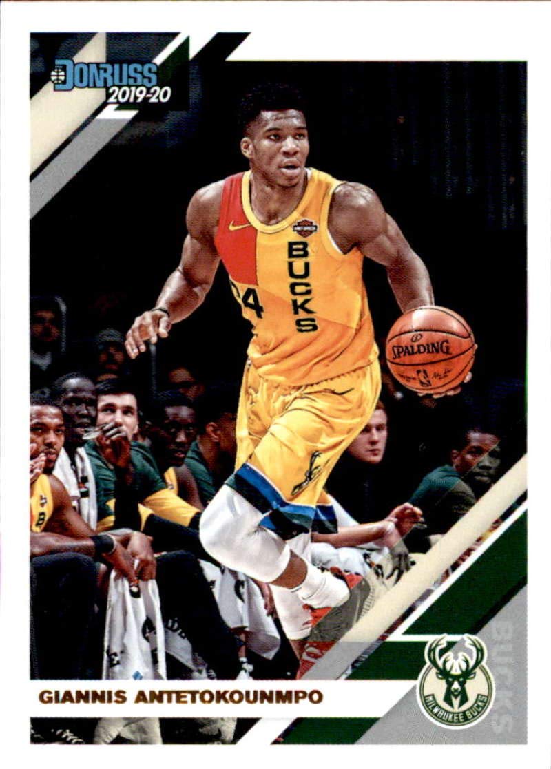 2019-20 Donruss #113 Giannis Antetokounmpo Milwaukee Bucks NBA Basketball Trading Card - Perfect for Collectors, Fans, and Sports Memorabilia Enthusiasts