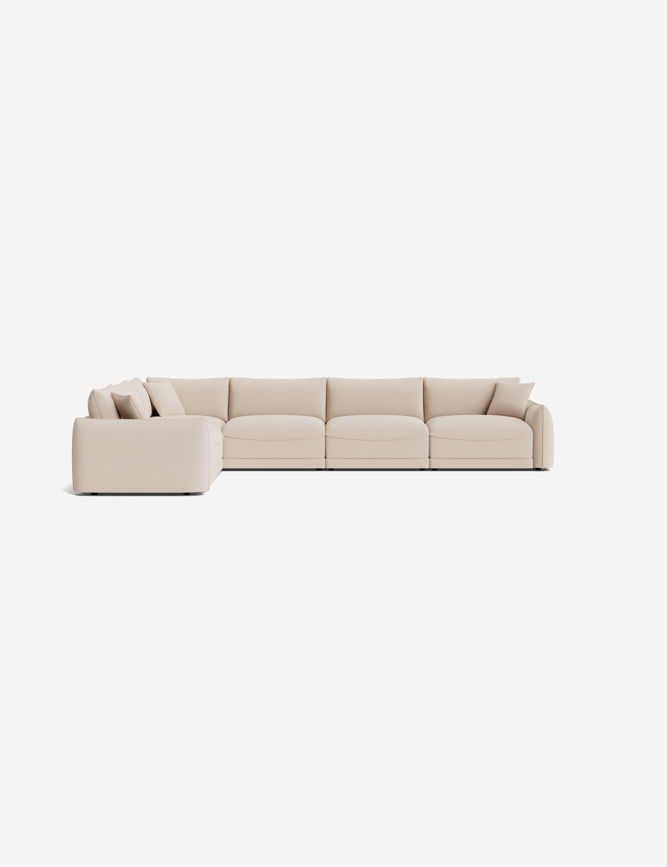 Balmer Modular Corner Sectional Sofa - Modern L-Shaped Couch for Living Room, Home Theater & Lounge Areas | Customizable Configurations
