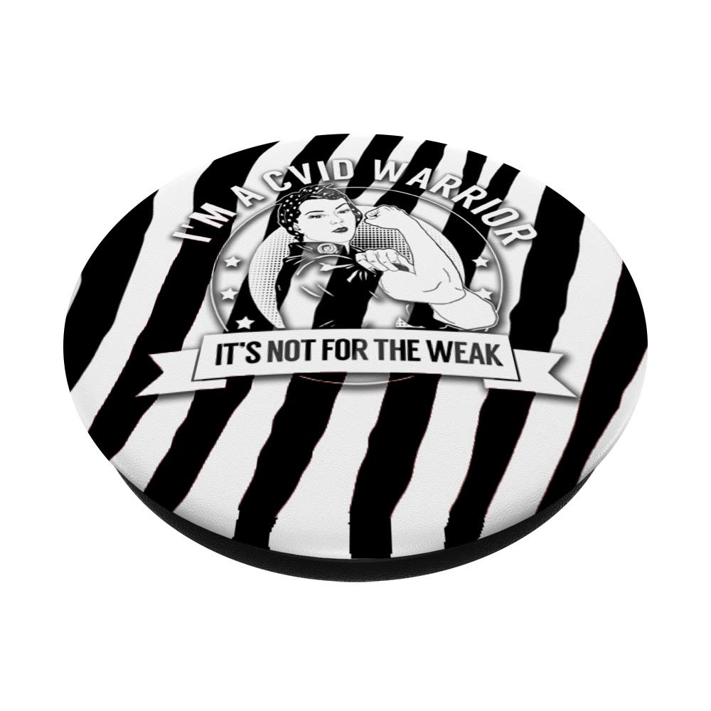 Anti-Slip CVID Warrior PopSockets Phone Grip & Stand - Expandable Phone Holder for iPhone, Samsung, Tablets - Perfect for Workouts, Commuting & Hands-Free Video Calls