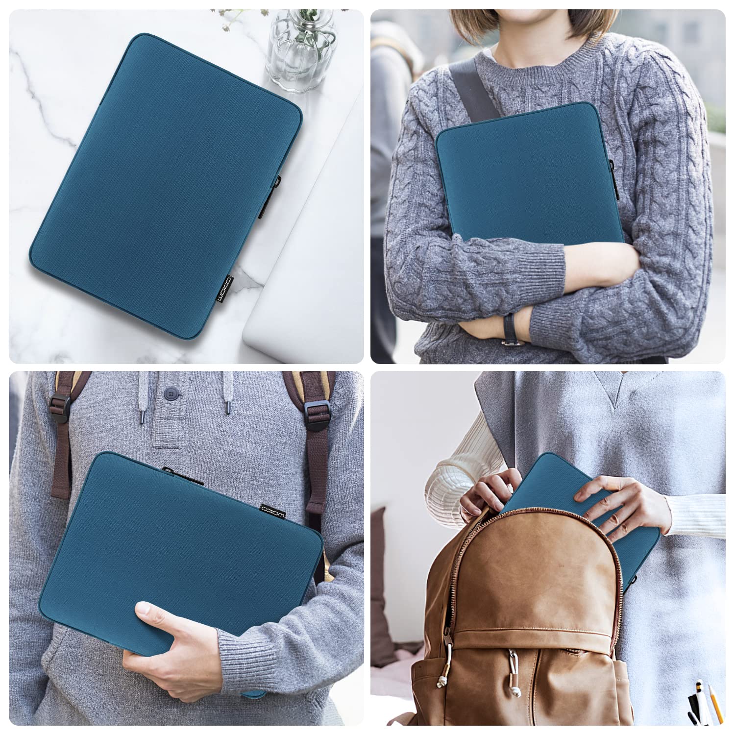 MoKo Tablet Case Compatible with iPad Air M2 2024, iPad Pro 11 M4 2024, iPad 10th/9th/8th/7th Gen, Samsung Galaxy Tab S9/S8 11
