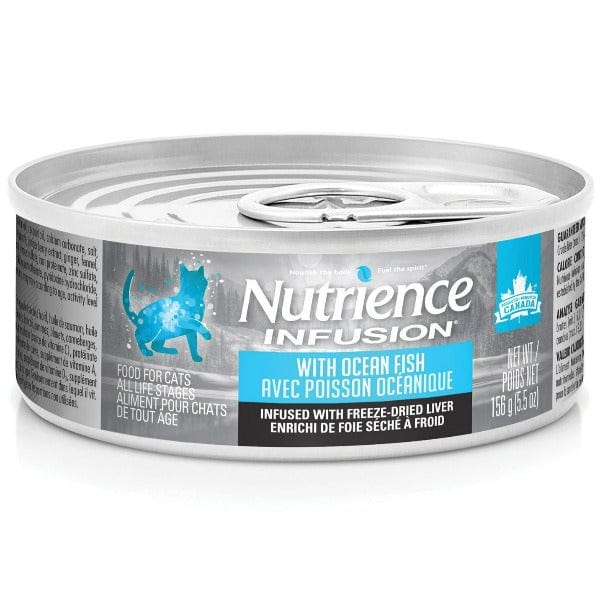 Nutrience Infusion Pate with Ocean Fish - Grain-Free Wet Cat Food for Adult Cats | High Protein, Natural Ingredients | Perfect for Picky Eaters & Indoor Cats | Mealtime & Special Treats