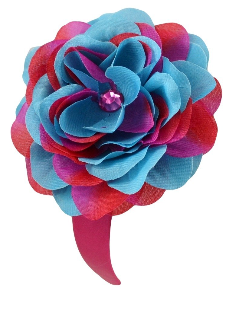 Handmade Carly Rose Flower Girls Headband - Elegant Floral Arch Design for Weddings, Parties & Special Occasions