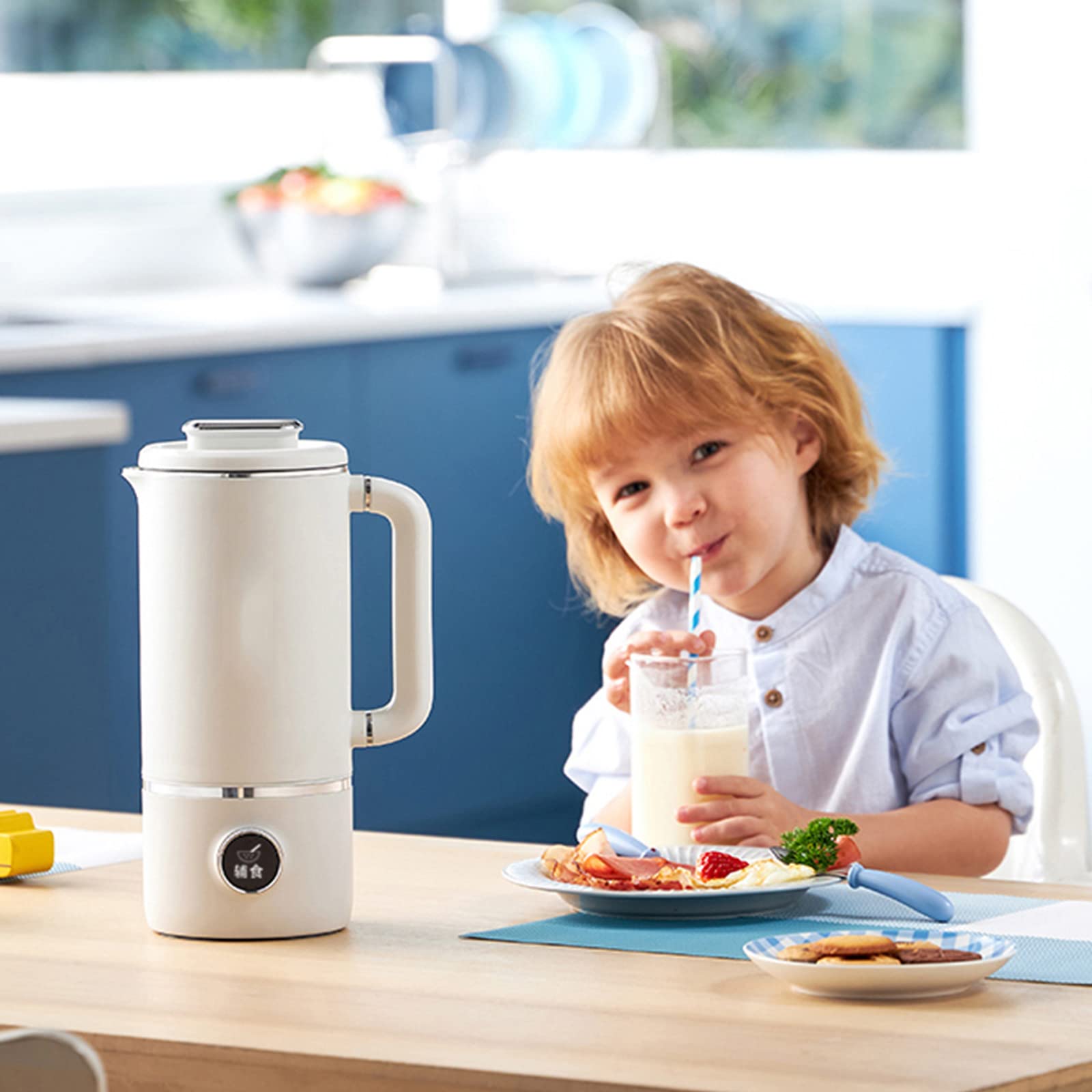 Best Wall Breaking Machine for Home Use - Small Automatic Soybean Milk Maker & Multi-Functional Cooking Machine (Red) - Perfect for Healthy Breakfasts, Smoothies & Homemade Nut Milks