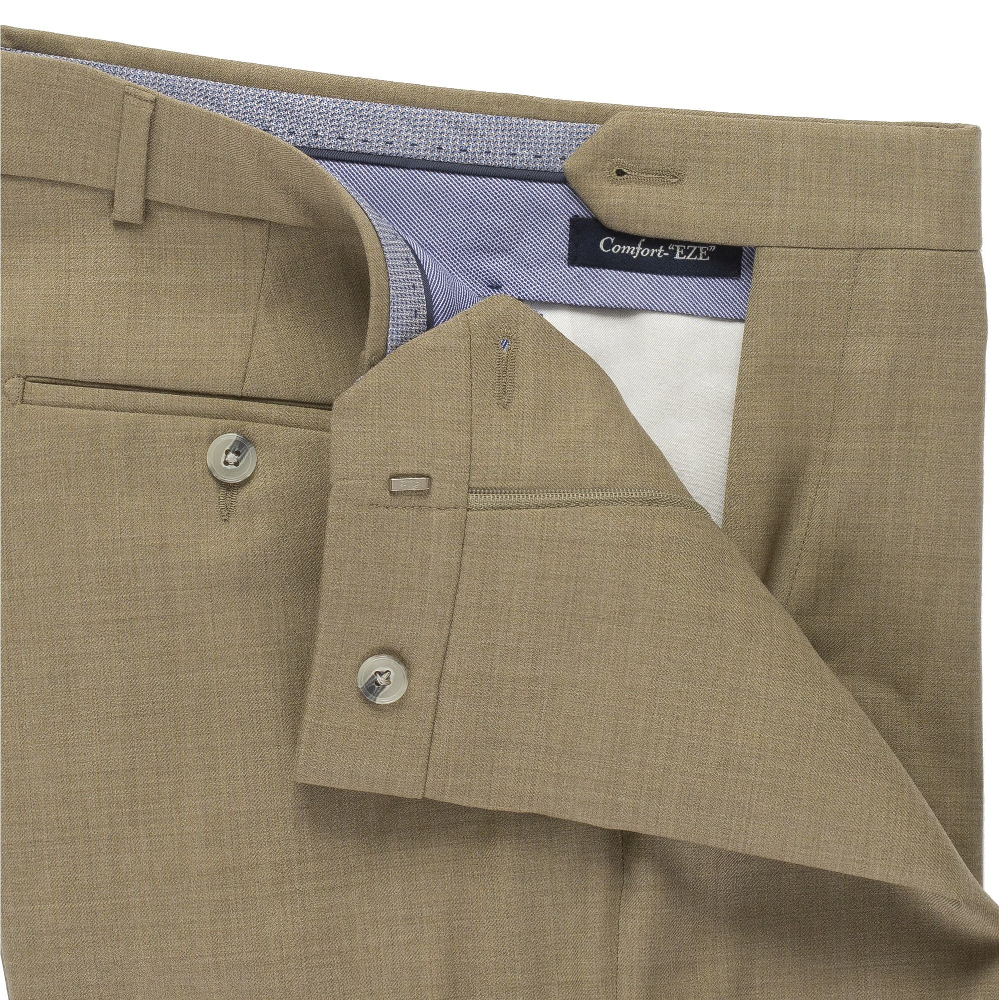 Allen Oniel Tan Harness Dress Pants for Men - Stylish Formal Office Wear & Business Attire - Perfect for Weddings, Interviews, and Professional Events