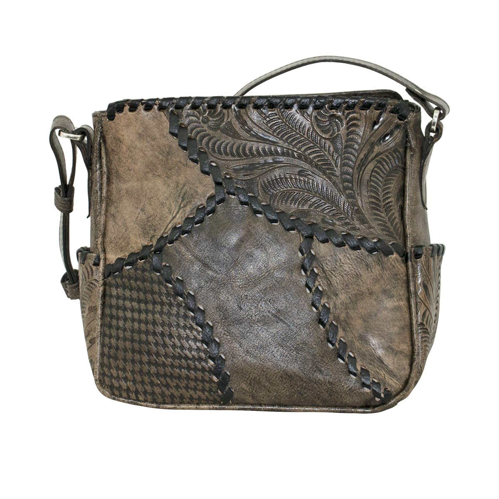 American West Women's Gypsy Patch All Access Crossbody Bag - Stylish Boho Purse for Everyday Use, Travel & Festivals