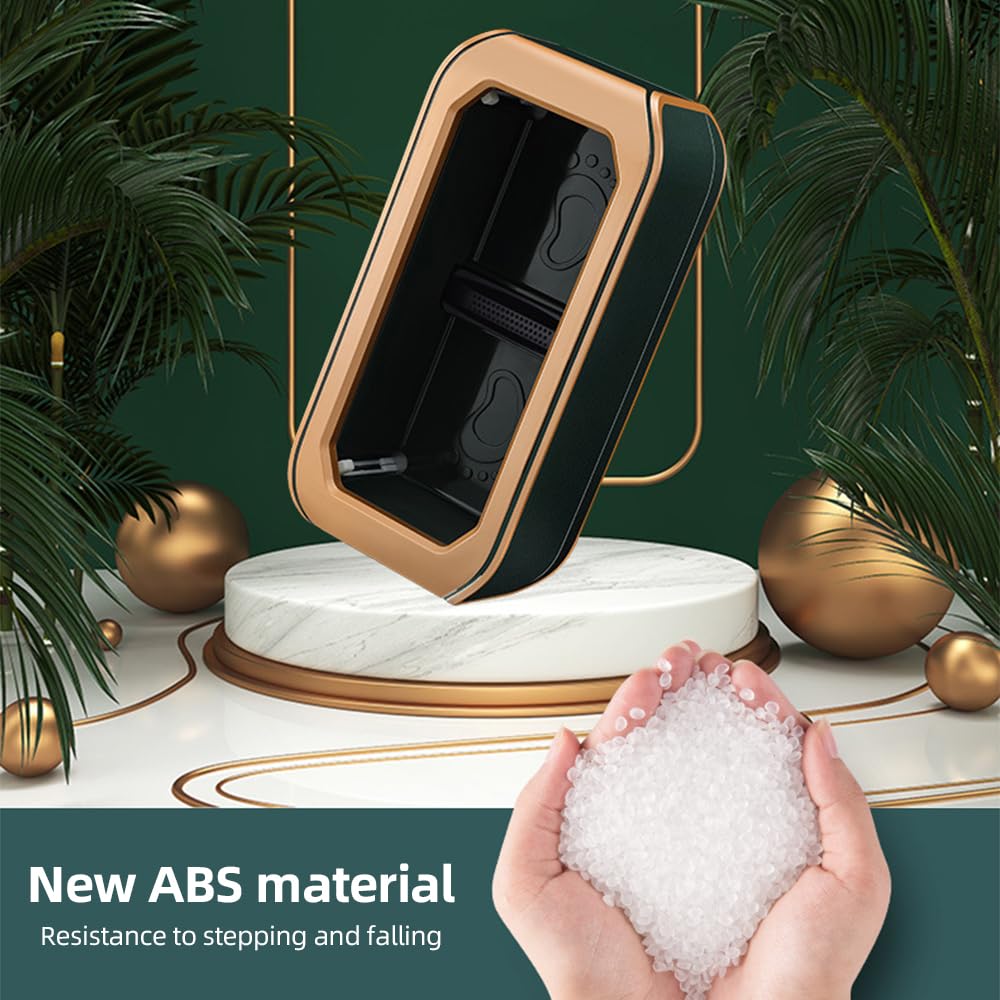 Automatic Shoe Cover Dispenser Machine with 100pcs Non-Slip Disposable Covers - Portable Shoe Bootie Dispenser for Home, Hospital, Supermarket & Clinic - Keep Floors Clean in High Traffic Areas