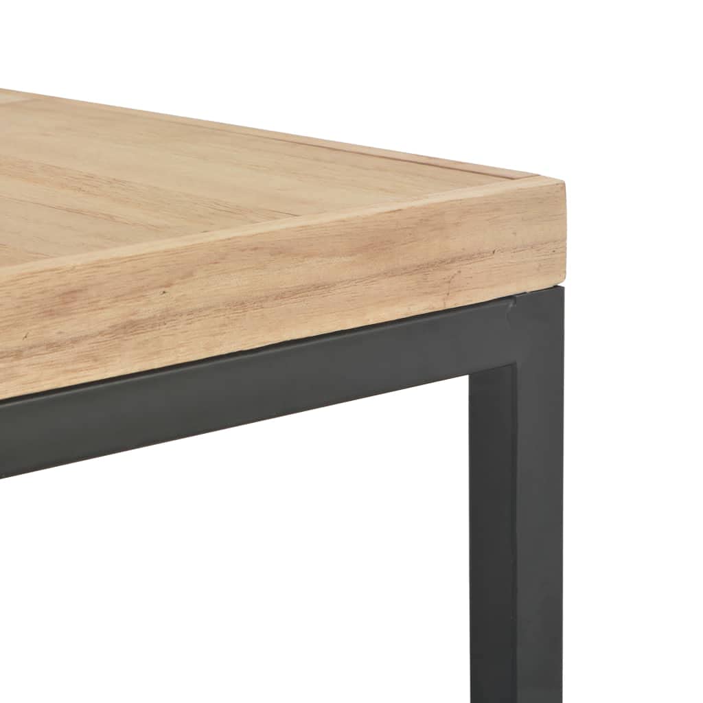 Solid Wood Coffee Table 19.7x19.7x13 Inches - Modern Side Table for Living Room, Bedroom & Office - Fast Shipping - Perfect for Small Spaces, Reading Nooks & Coffee Break Areas