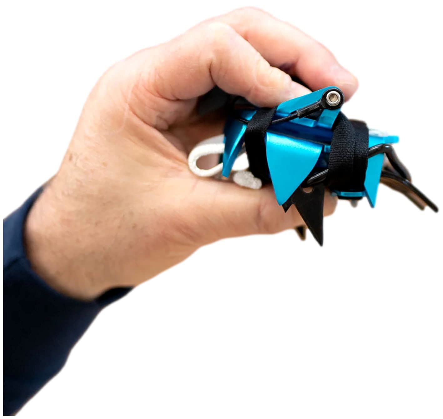Blue Ice Harfang Crampons - Lightweight Aluminum Mountaineering Climbing Spikes for Ice & Snow - Perfect for Alpine Climbing, Glacier Trekking & Winter Hiking
