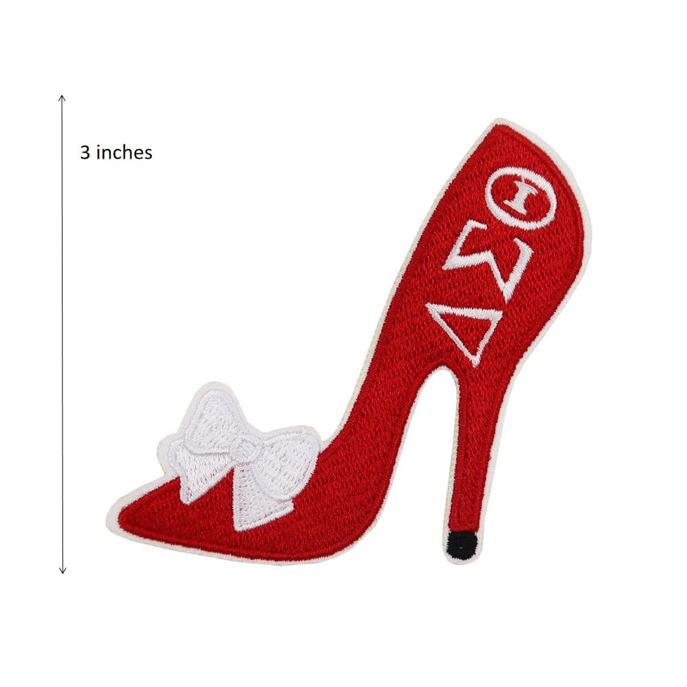 African American Sorority Sisterhood Finer Womanhood Embroidered Iron-On Patches - Perfect for Greek Letter Jackets, Tote Bags & DIY Craft Projects