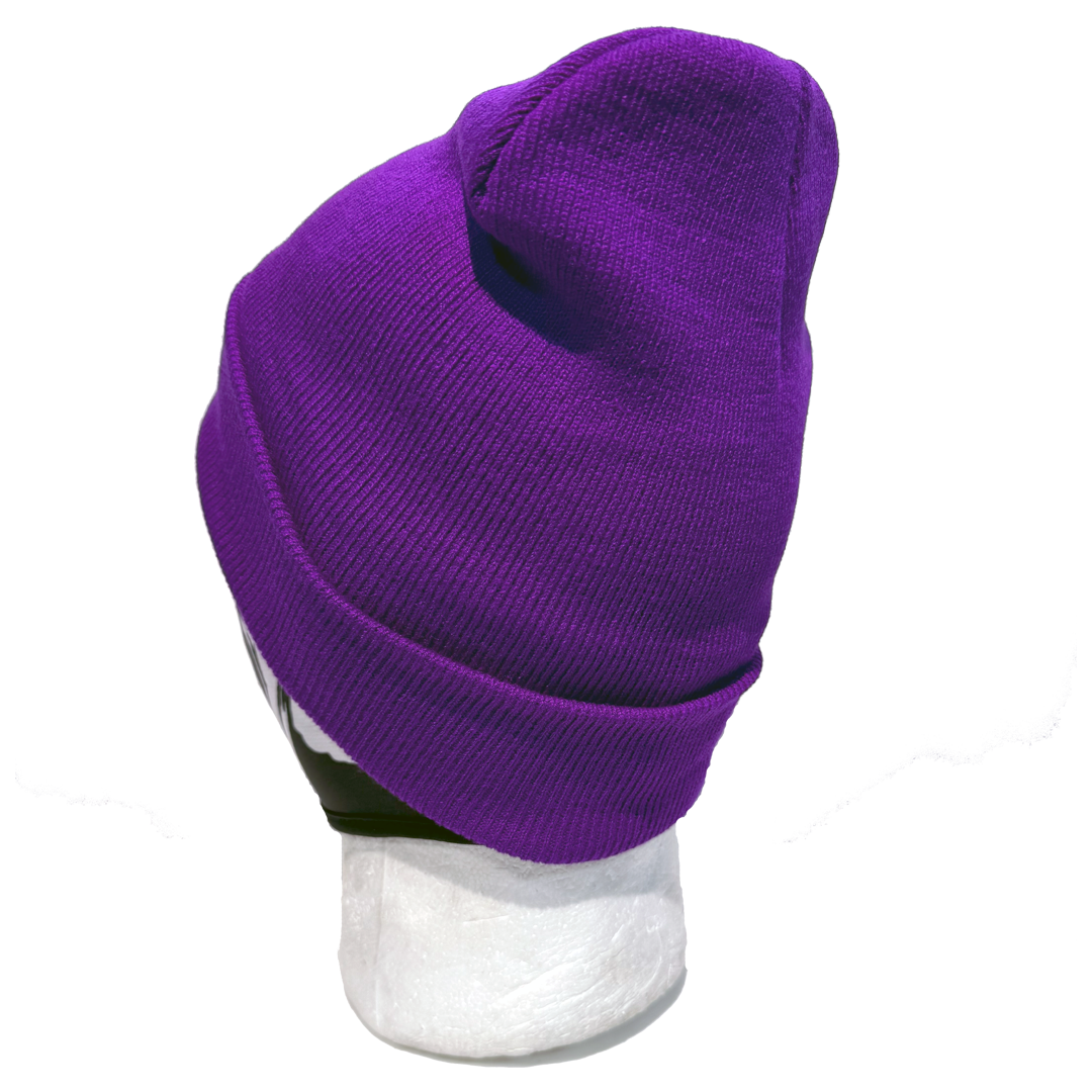 Eagle Leather Knit Beanie for Men & Women - Winter Warm Wool Blend Hat for Outdoor Activities, Hiking, and Casual Wear