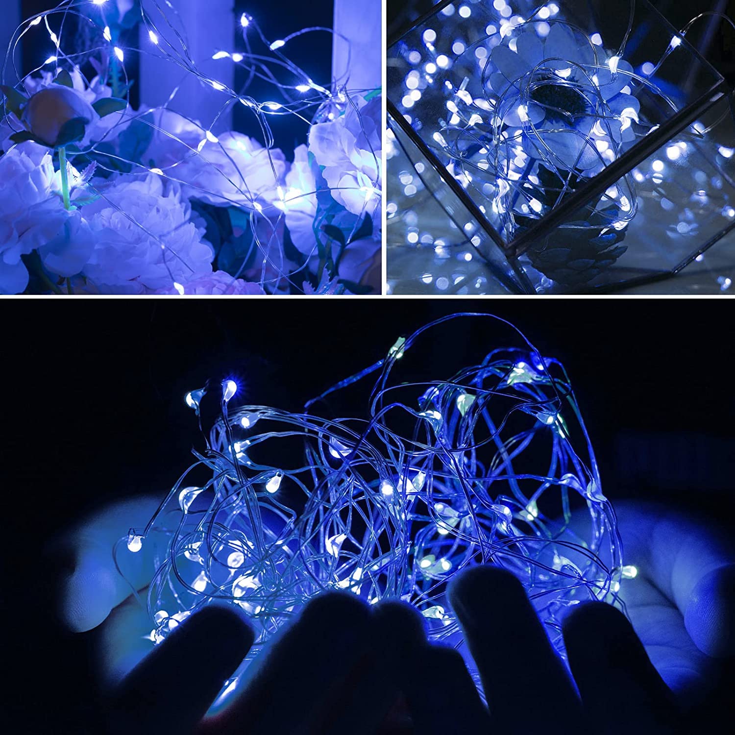 10 Pack 10ft 30 LED Battery Operated Fairy Lights - Waterproof Copper Wire String Lights for Wedding, Party, Christmas Decorations | Perfect for Bedroom, Garden, DIY Crafts & Outdoor Events