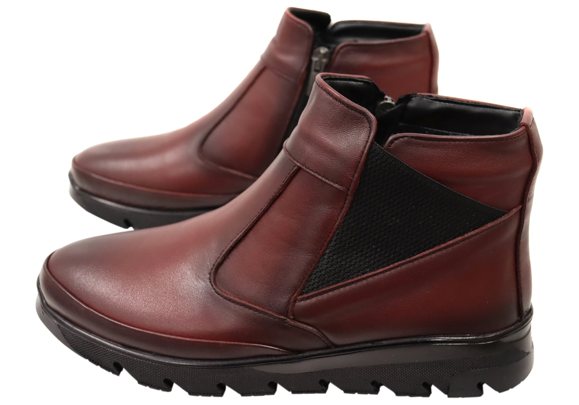 Orizonte Austina Women's Comfortable Leather Ankle Boots - European Style Fashion Booties for Casual Wear, Office & Fall Outfits