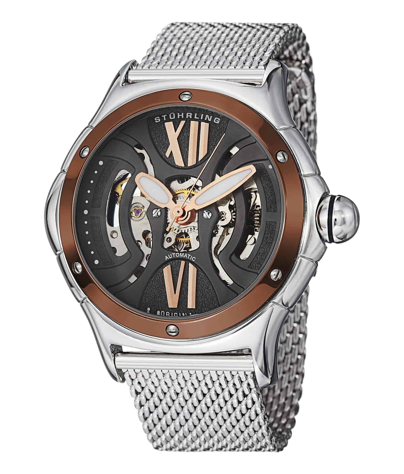 Alpine Sigma 577 Automatic 48mm Classic Men's Watch - Luxury Stainless Steel Dress Watch for Business, Formal & Everyday Wear
