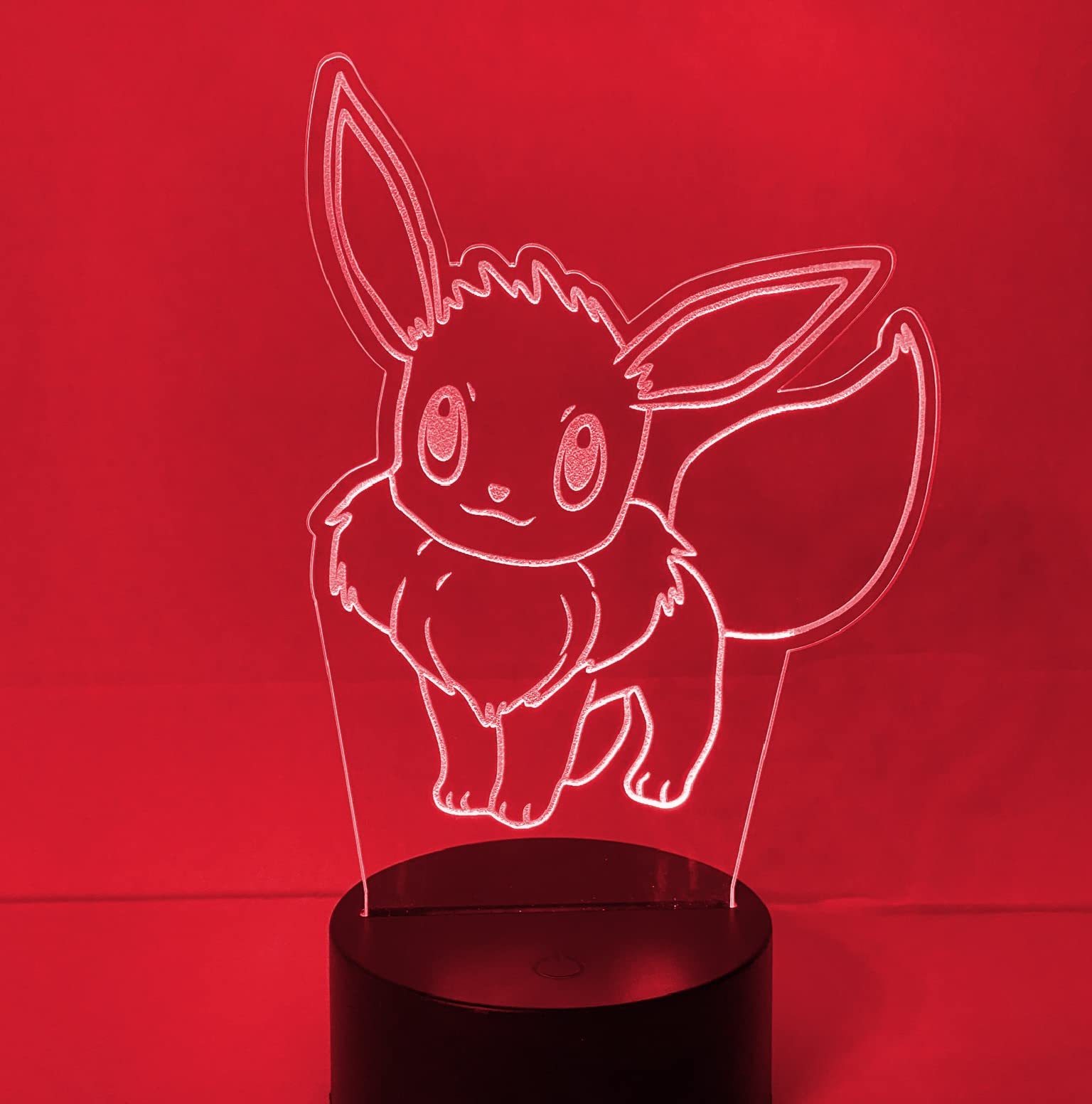Decoralights Eevee LED Night Light for Gamers - 16 Color Changing RGB with Remote Control - Made in USA - Perfect for Bedroom, Gaming Room & Kids Room Decor