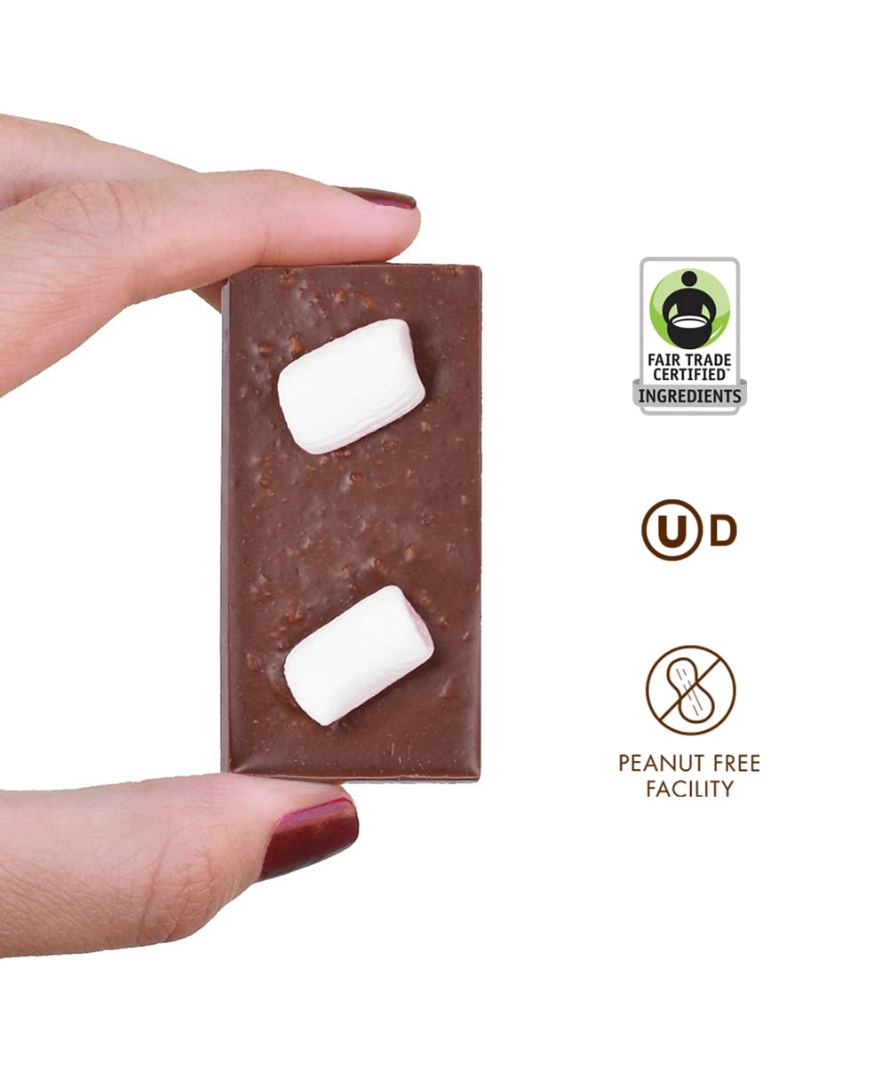 Chuao Chocolatier Oh My S'mores Milk Chocolate Mini Bars 100-Pack (0.39oz Each) - Gourmet Chocolate Gift for Birthdays, Thank You Gifts, Care Packages & Holiday Baskets | Perfect for Parties, Office Treats & Sweet Snacking