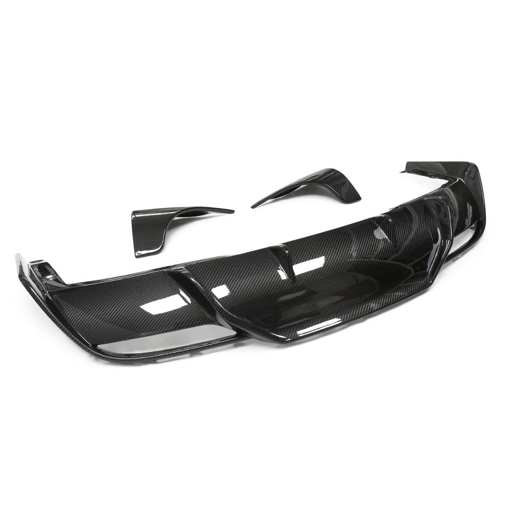 Premium Real Carbon Fiber Rear Diffuser for Tesla Model 3 2024+ - OEM Fit Aerodynamic Upgrade Kit (Standard & Long Range Models) | Enhance Performance & Style for Street Racing & Car Shows