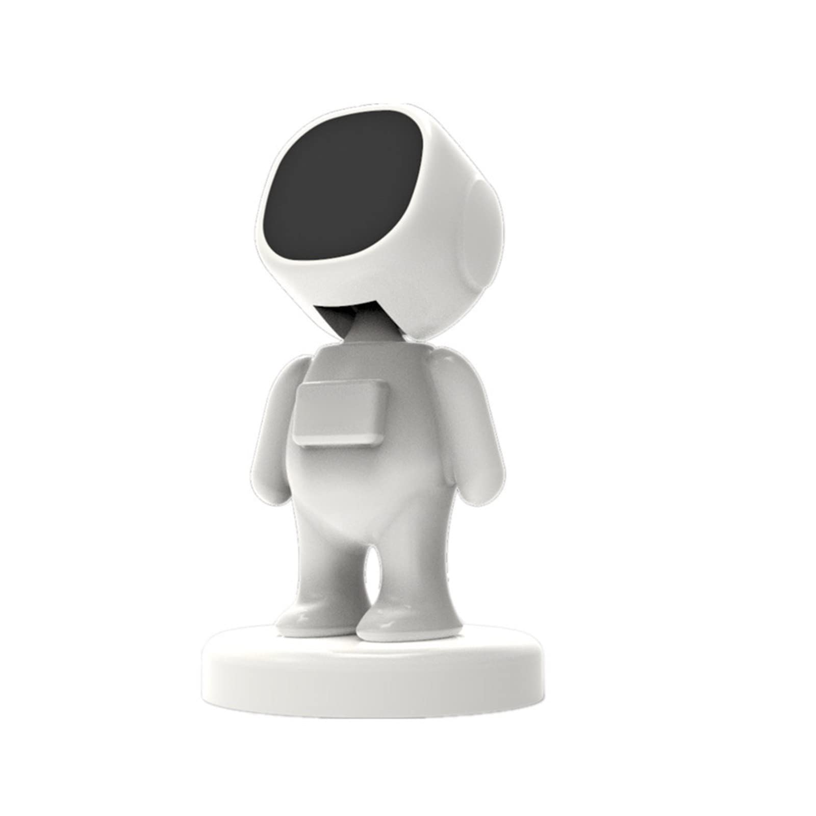 Astronaut-Shaped Magnetic Car Phone Holder - Strong Dashboard Mount for Safe Navigation - Perfect for Road Trips & Daily Commutes (White)