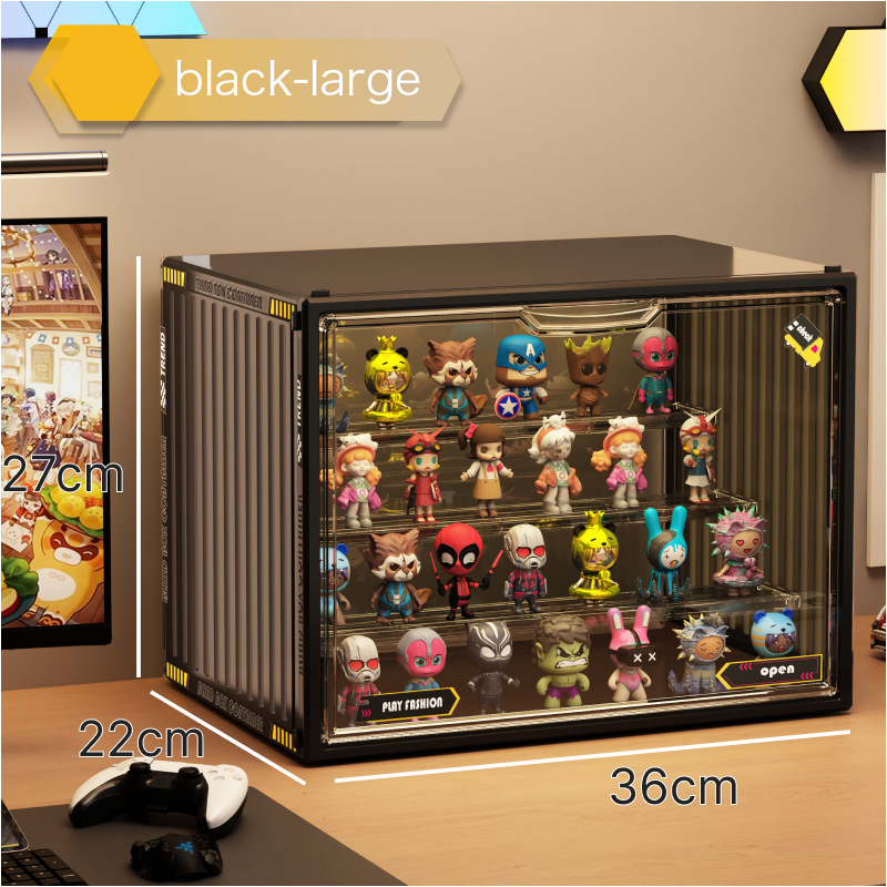 POP MART Display Case - Acrylic Collectible Figure Protector for Multistep Series | Perfect for Showcasing & Protecting Your Vinyl Toys Collection at Home or Office