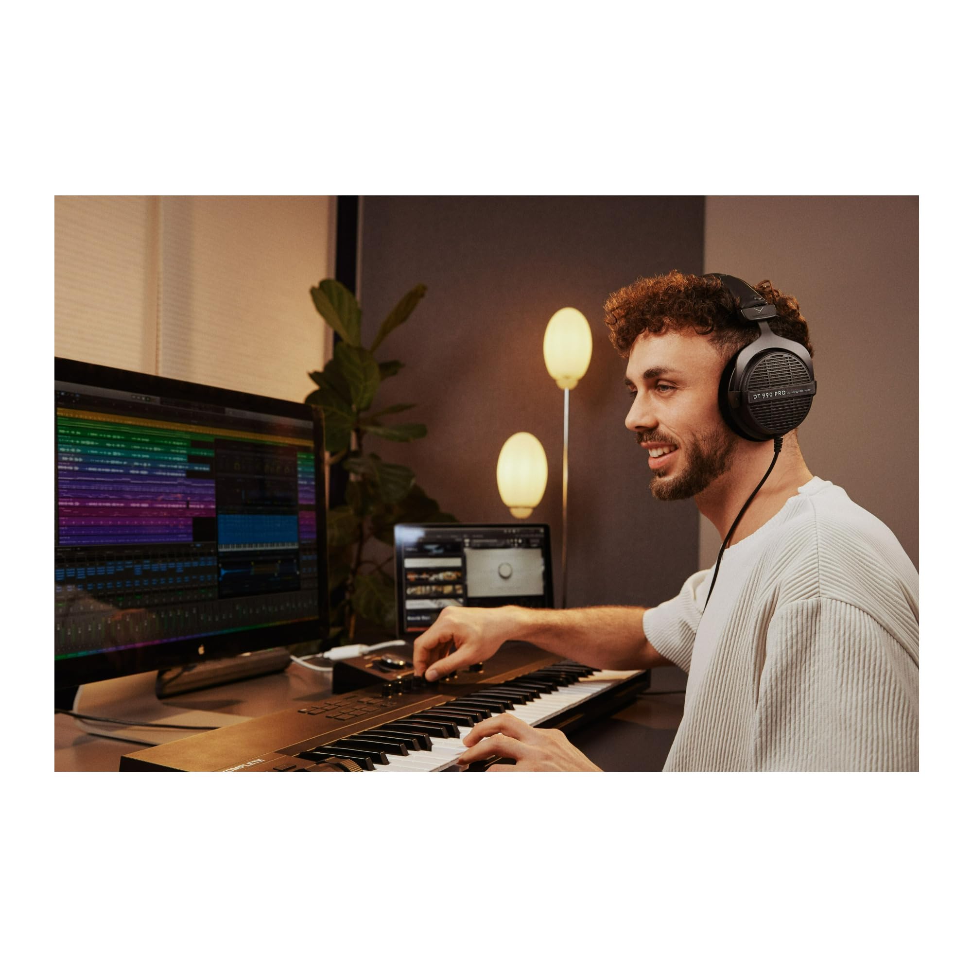 Beyerdynamic DT 990 PRO Studio Headphones & PRO X M70 Dynamic Microphone Bundle - Premium Ninja Black Limited Edition for Recording, Streaming & Gaming