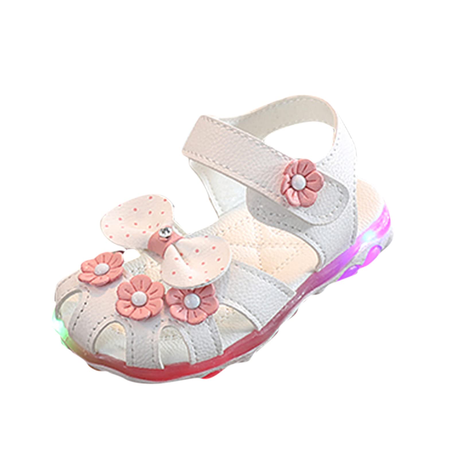 **Crystal Bowknot Slip-On Sandals for Girls – Kids' Comfortable Dancing Shoes with Princess Flower Design – Perfect for Ballet, Parties & Playtime**