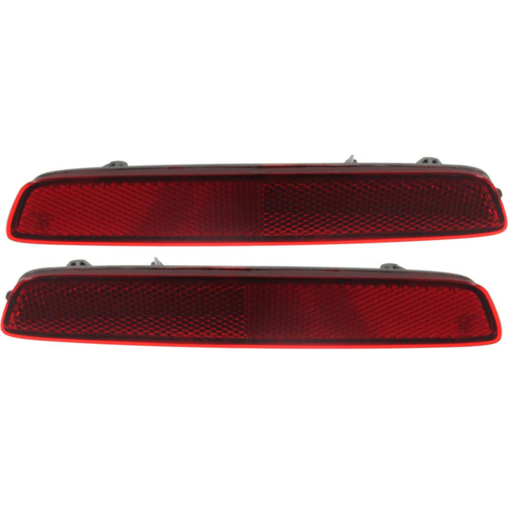 2010-2015 GMC Terrain Rear Bumper Reflector Pair - DOT Certified Replacement for Driver & Passenger Side (GM1184109 GM1185109) - Fits Models with 22950587 22950586 - Perfect for Night Safety & Vehicle Customization