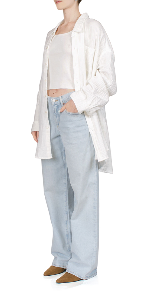 Stylish Crinkle Cotton Button Front Shirt for Women | Casual & Office Wear | Perfect for Spring & Summer Outfits