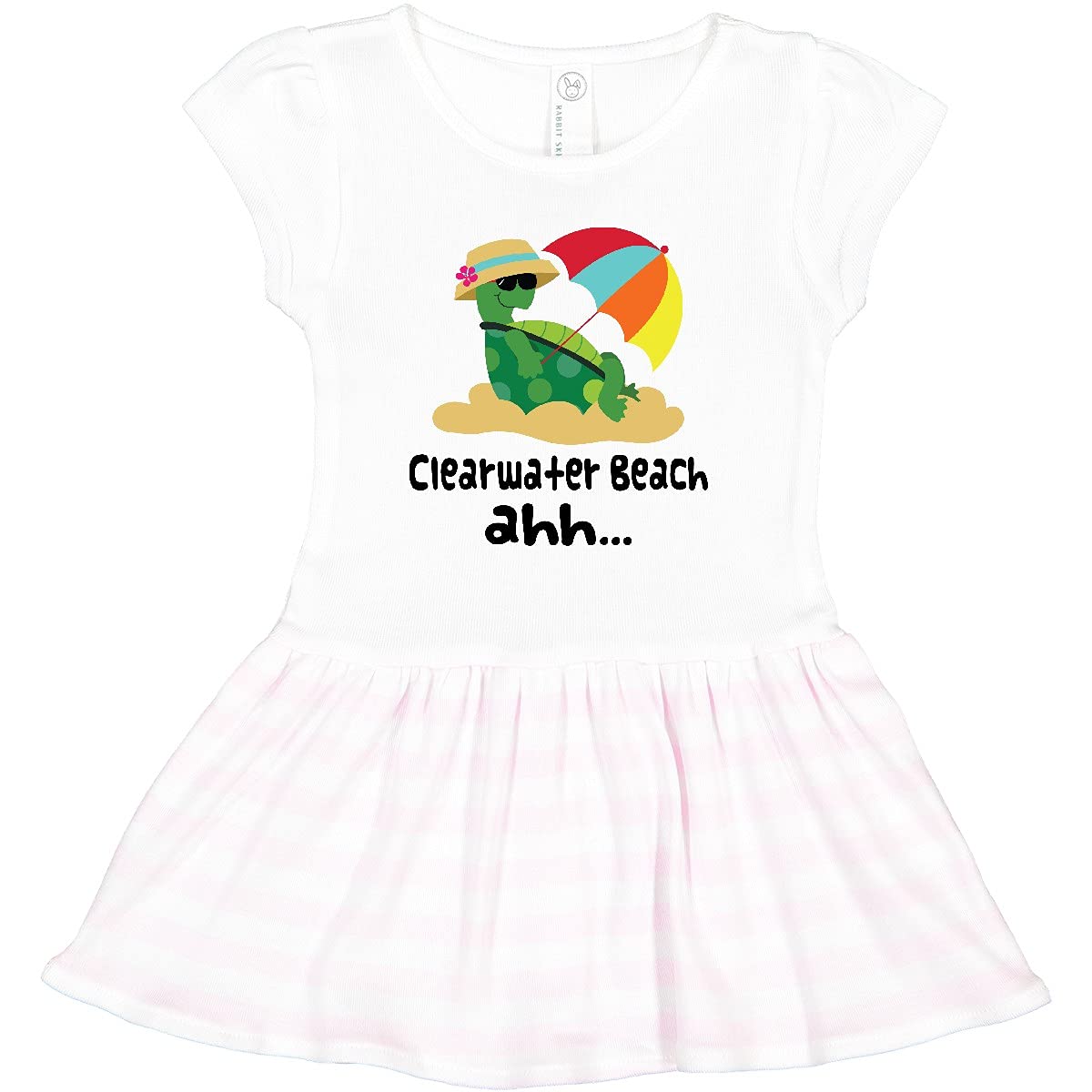 Inktastic Clearwater Beach Florida Toddler Dress - Cute & Comfortable Girls' Summer Outfit for Beach Vacations, Family Trips & Outdoor Adventures