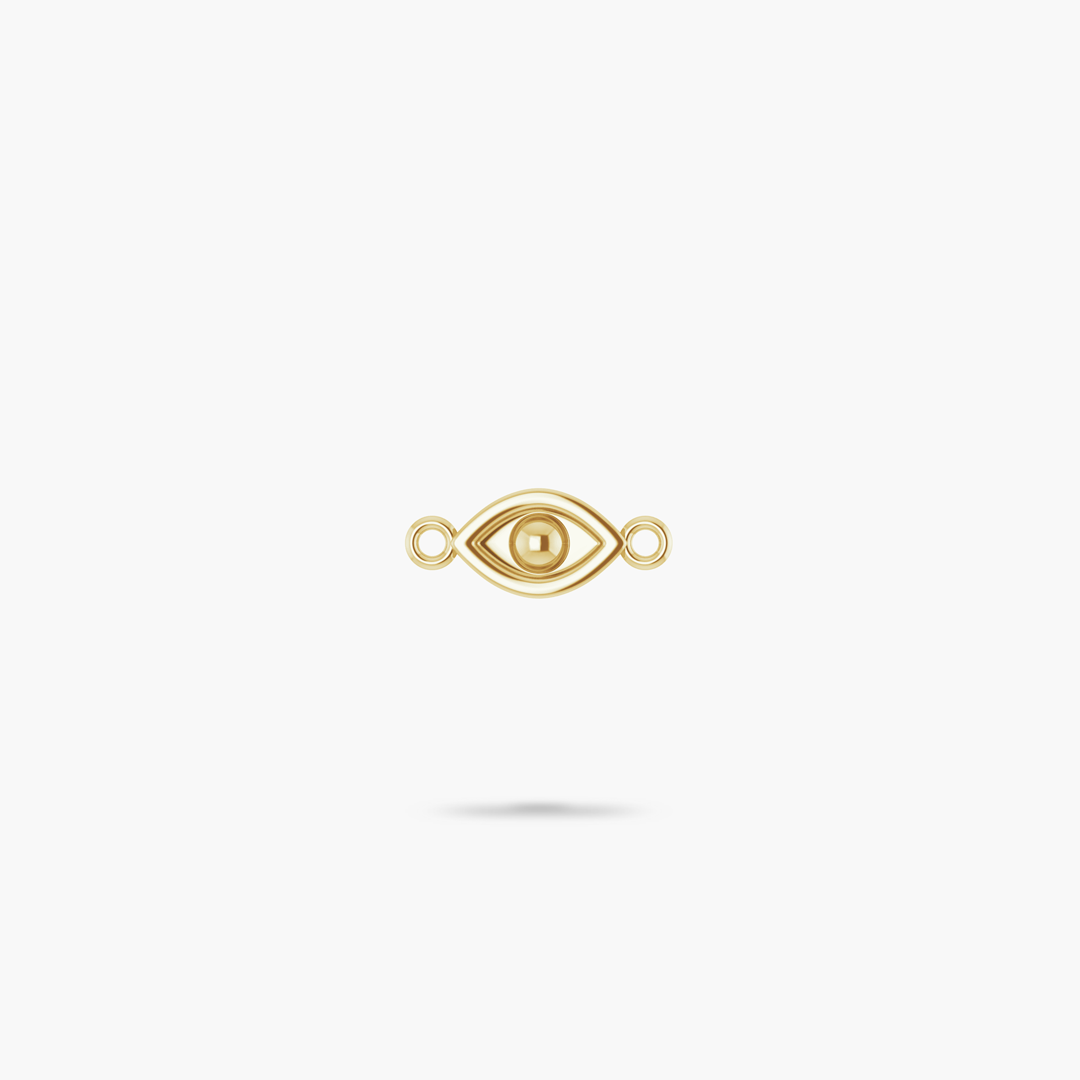 Golden Evil Eye Charm for Protection - Handmade Jewelry for Women & Men - Perfect for Necklaces, Bracelets & Gifts | Ward Off Negative Energy, Bring Good Luck