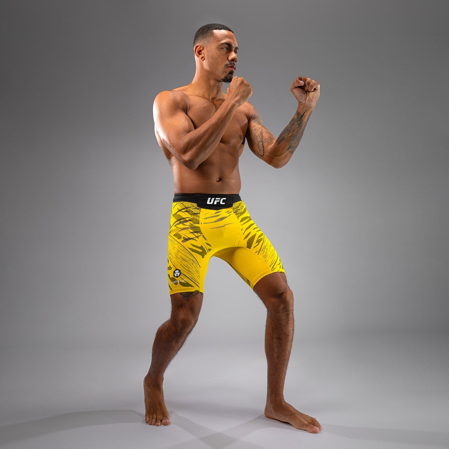 Venum UFC Fusion Authentic Men's Vale Tudo MMA Shorts - Yellow | Premium Fight Night Gear for Training & Competition