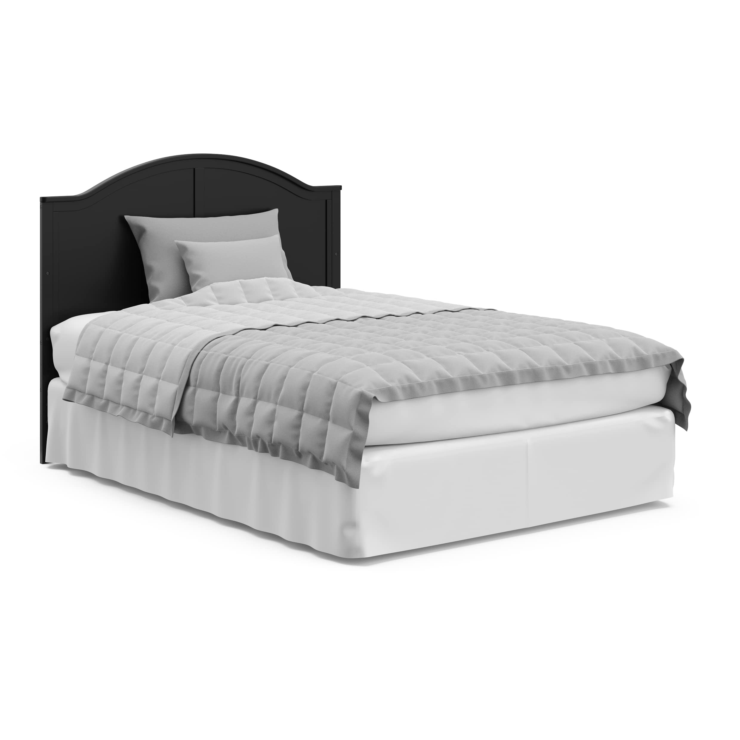 Graco Wilfred Convertible Crib & Mattress Set (Black) – GREENGUARD Gold Certified Baby Crib with Included Mattress | Safe Nursery Furniture for Newborns & Toddlers | Perfect for Modern Nursery Rooms & Daycare Centers