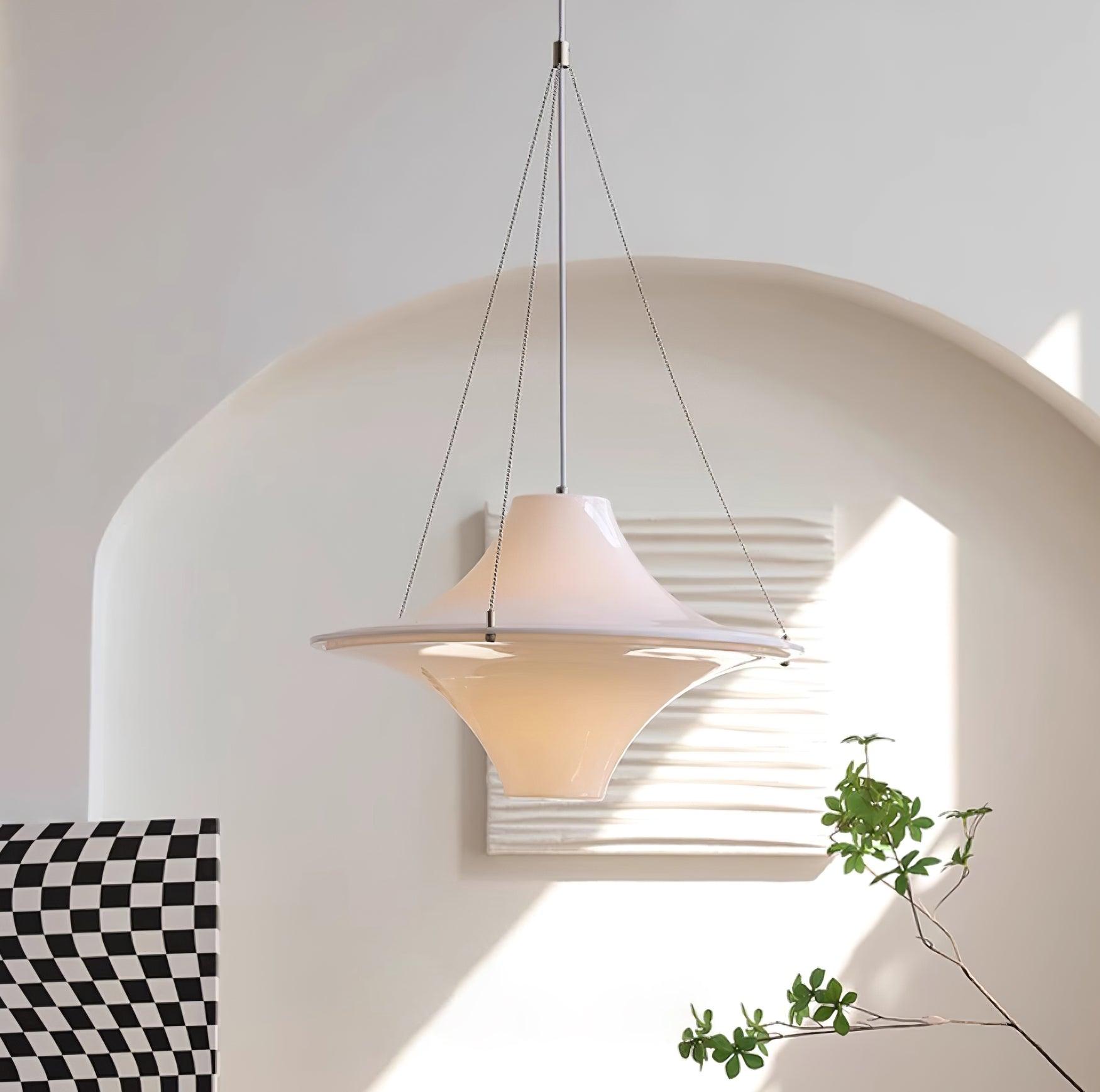 Lokki Modern Scandinavian Pendant Lamp - Minimalist Nordic Ceiling Light for Living Room, Kitchen, Dining Room & Bedroom | Energy Efficient LED Hanging Light Fixture