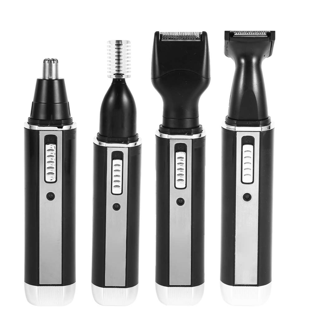 Electric Rechargeable Nose Hair Trimmer 4-in-1 Grooming Kit - Eyebrow, Ear & Beard Trimmer for Men & Women - USB Charging (110V US Plug) - Perfect for Travel, Home & Personal Care Routines