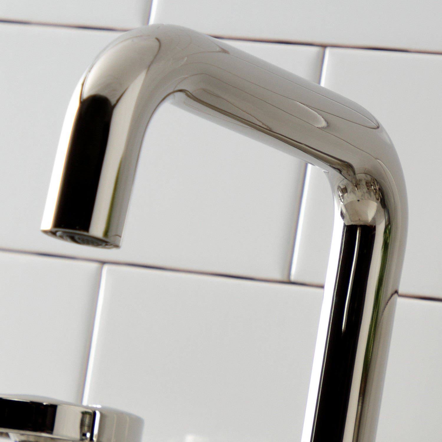 Belknap KS1416RX Polished Nickel Widespread Bathroom Faucet - 3 Hole Deck Mount with Push Pop-Up Drain - Perfect for Modern Bathroom Vanities & Sink Upgrades