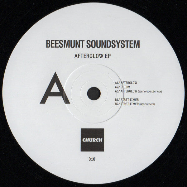 Beesmunt Soundsystem – Afterglow EP | Church – CHURCH010 | Electronic Music Vinyl for DJs & Collectors – Perfect for Clubs & Home Listening