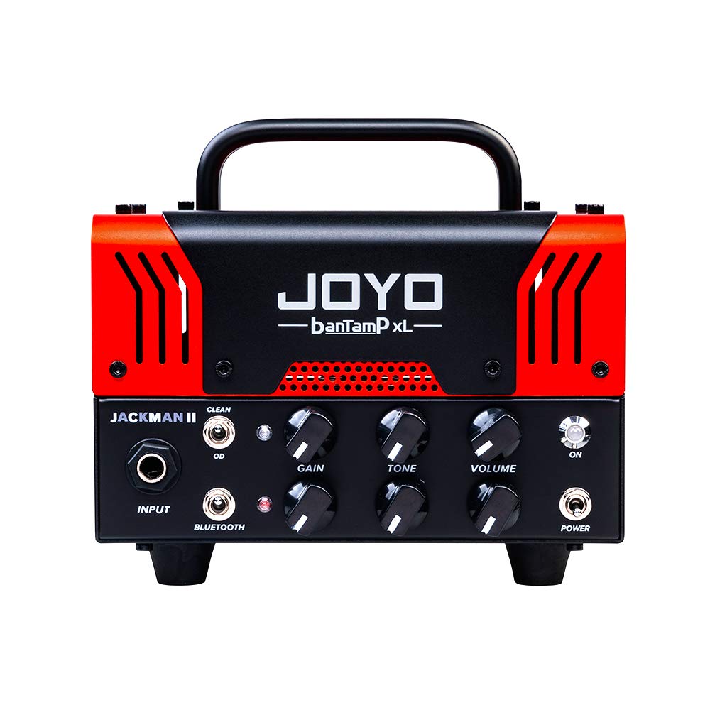 JOYO Jackman II BanTamp XL Series 20W Mini Tube Guitar Amp Head - 2 Channel Hybrid Preamp with Bluetooth for Home & Studio Use (Red)