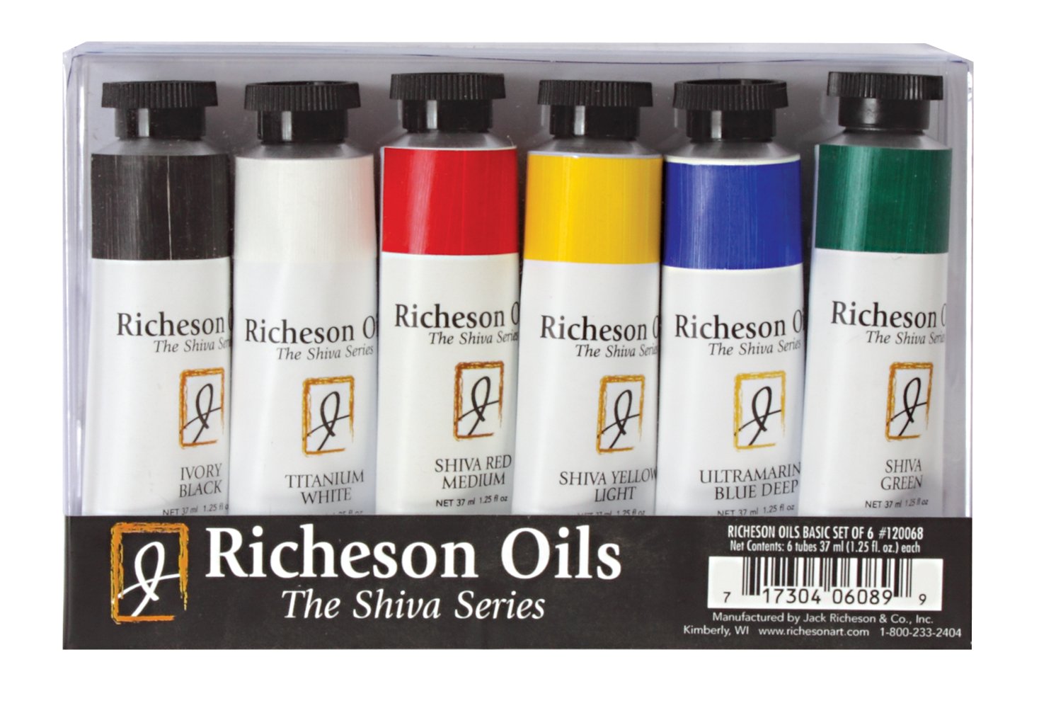 Premium Jack Richeson Artist Oil Colors - Professional Grade Oil Paints for Canvas Painting, Portraits & Fine Art - Ideal for Artists, Students & DIY Home Decor Projects