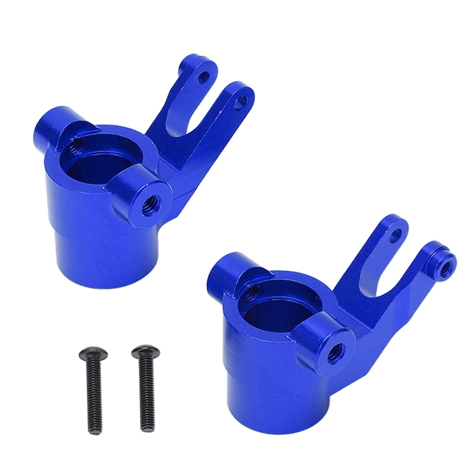 SPYMINNPOO 1 Pair RC Car Aluminum Alloy Front Steering Cup C Block - Compatible with REDCAT 1:6 Shredder Big Foot Model Car - Durable & Portable RC Car Accessory (Dark Blue) - Perfect for Off-Road Racing & RC Car Upgrades