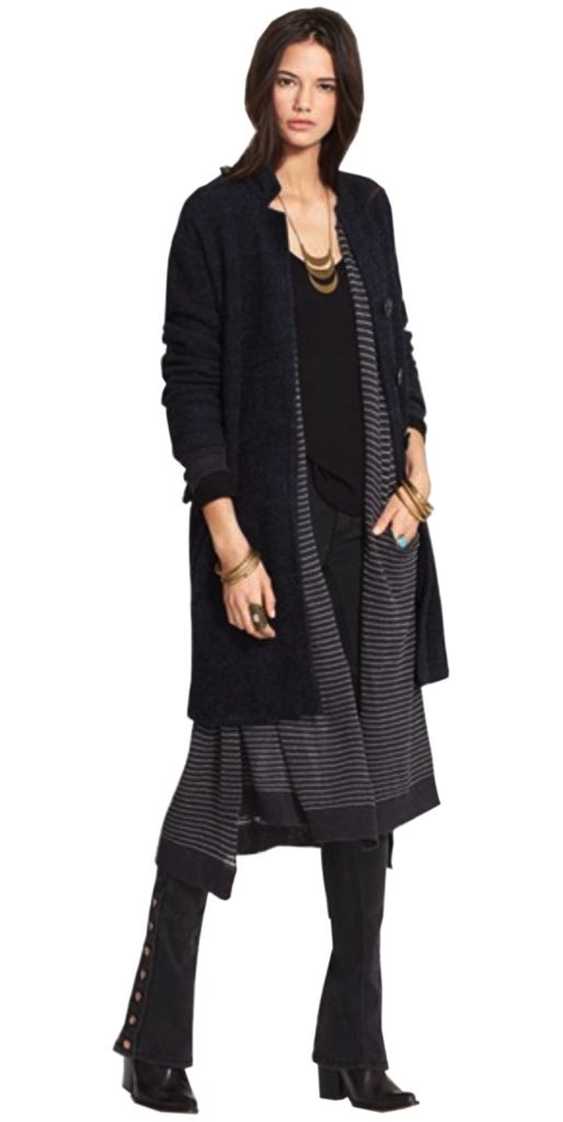 Free People Solid Long and Lean Coat - Women's Slim Fit Trench Coat for Fall & Winter | Water-Resistant Outerwear for Work, Travel & Everyday Wear