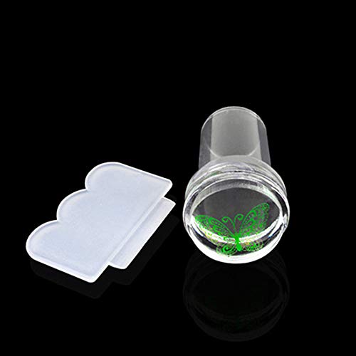 Clear Nail Stampers & Scrapers Set - Mini DIY Nail Art Image Plate Transfer Tool for Professional Manicures | Perfect for Salon, Home Use & Nail Art Enthusiasts