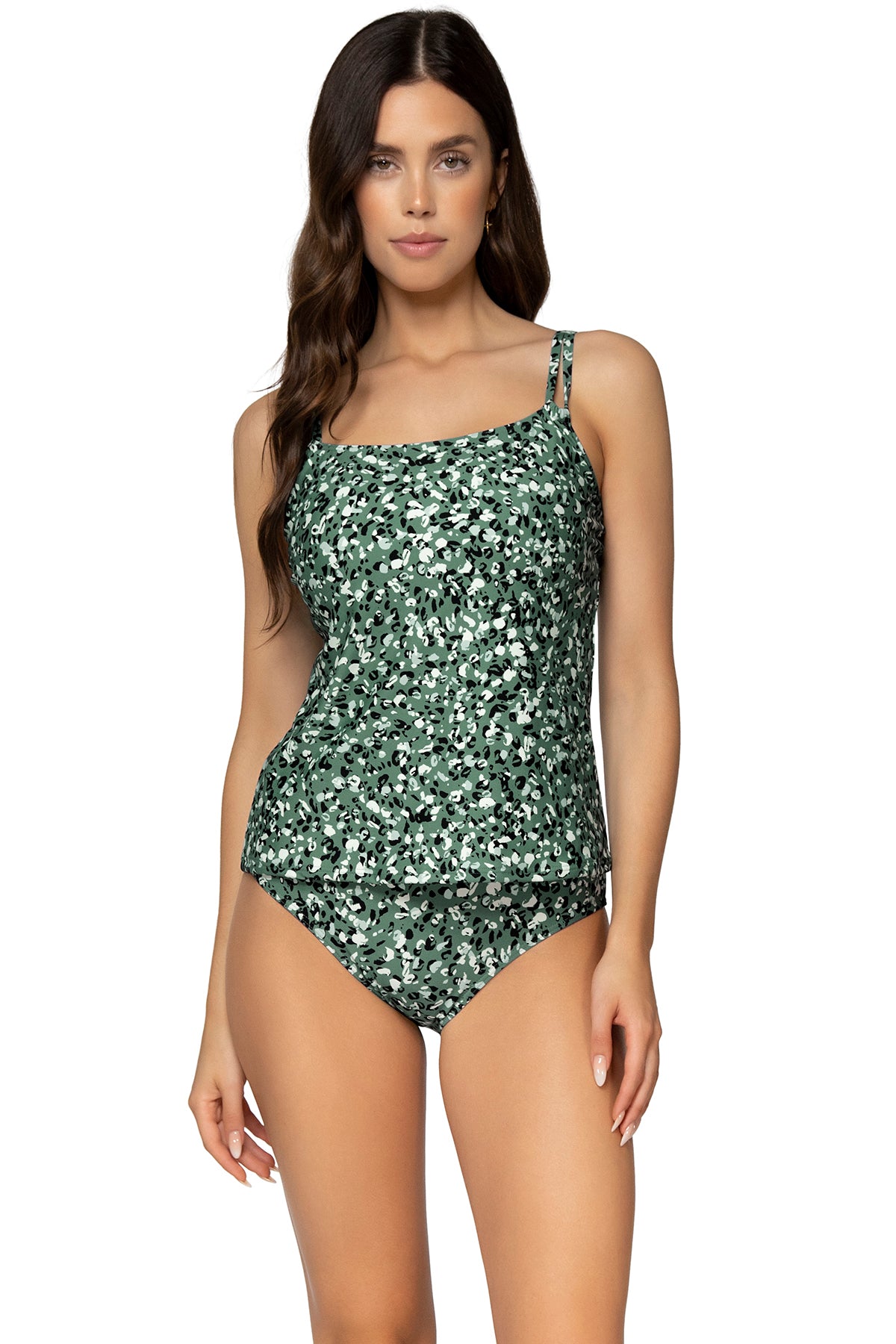 Taylor Women's Tankini Swimsuit - Sexy High Waist Bikini Set with Adjustable Straps for Beach, Pool, and Summer Vacation