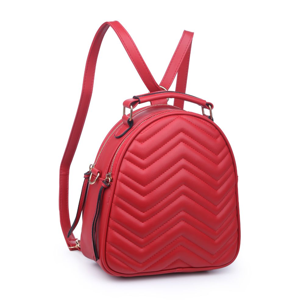 Constance V Stitch Double Zip Backpack for Women - Stylish Leather Laptop Backpack with Multiple Pockets - Perfect for Work, Travel & College