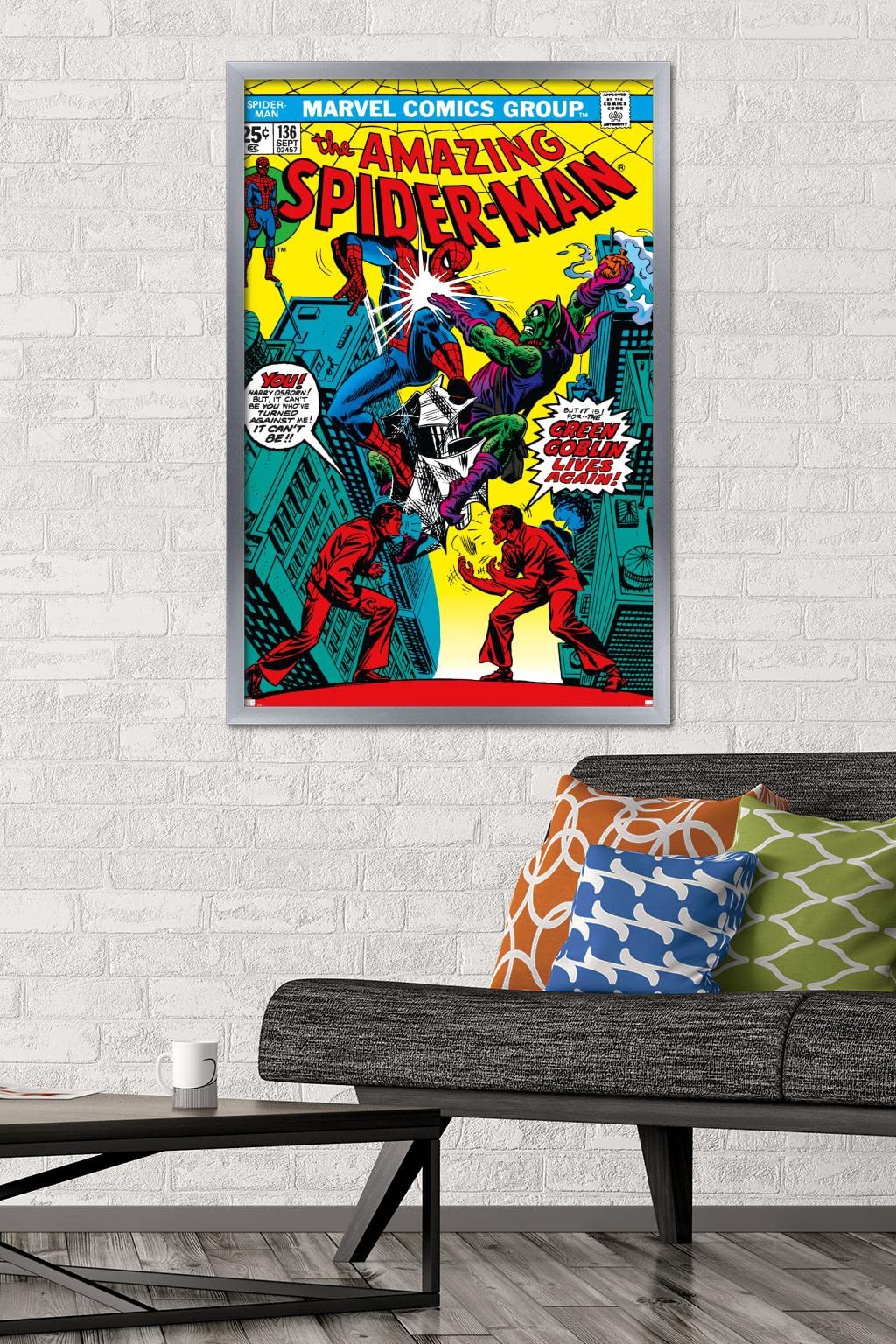 Trends International Marvel Comics Green Goblin - The Amazing Spider-Man #136 Wall Poster, 34