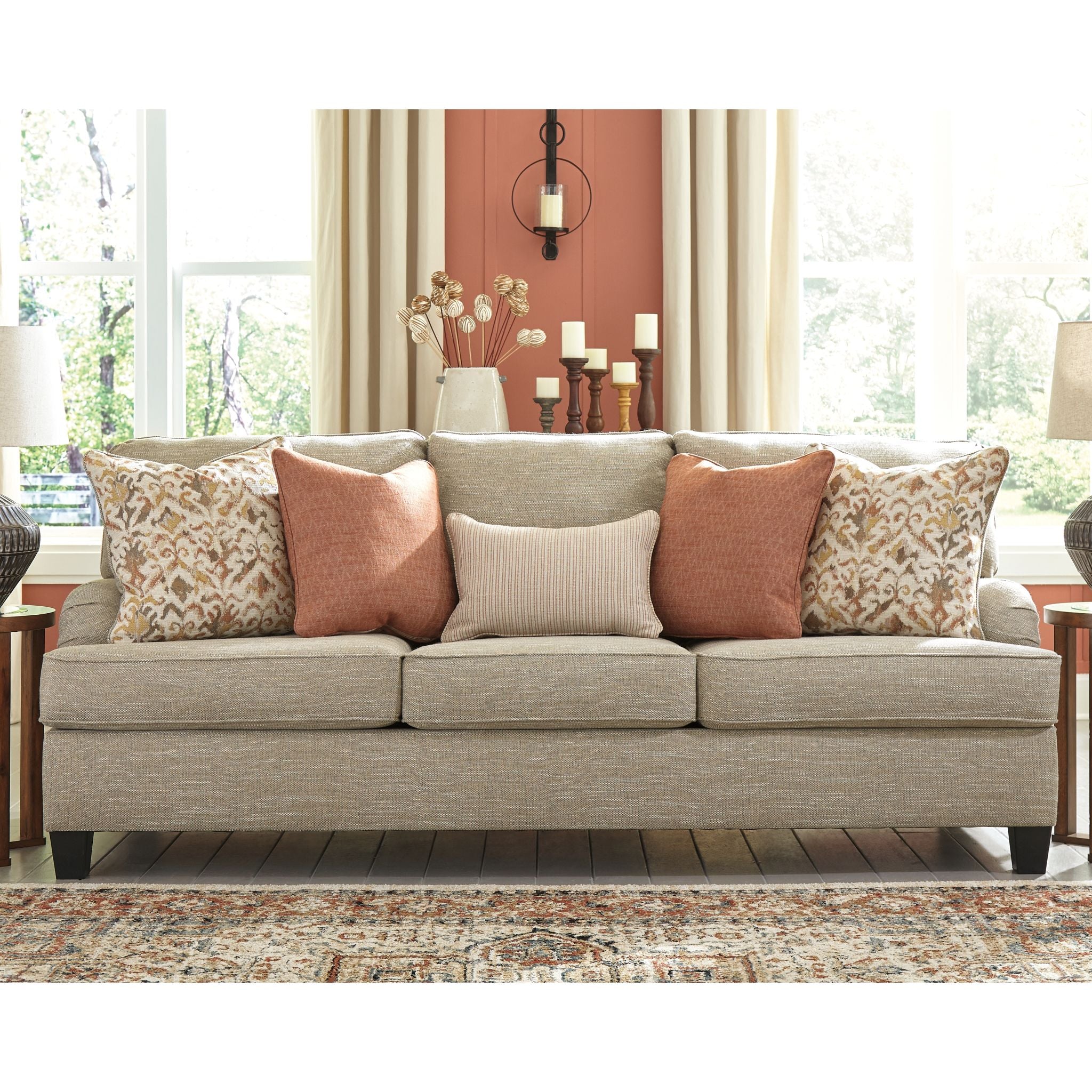 Almanza Sofa in Wheat - Modern Comfortable Couch for Living Room, Lounge & Home Decor