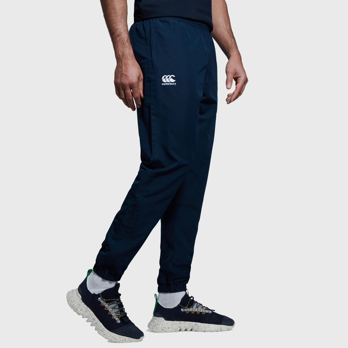 Canterbury Men's Cuffed Tapered Club Track Pants - Navy Blue Athletic Joggers for Running, Gym & Casual Wear