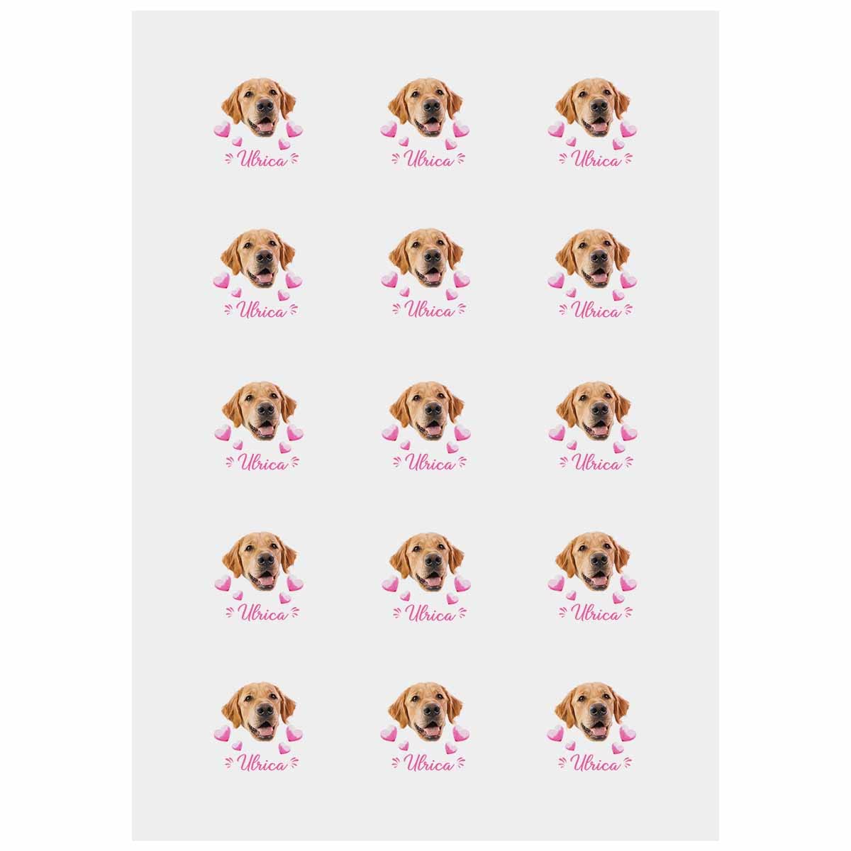 Custom Dog Temporary Tattoos for Kids & Adults - Waterproof Fake Pet Tattoos for Birthday Parties, Pet Lovers & Jesus Celebrations - Fun Party Supplies & Costume Accessories