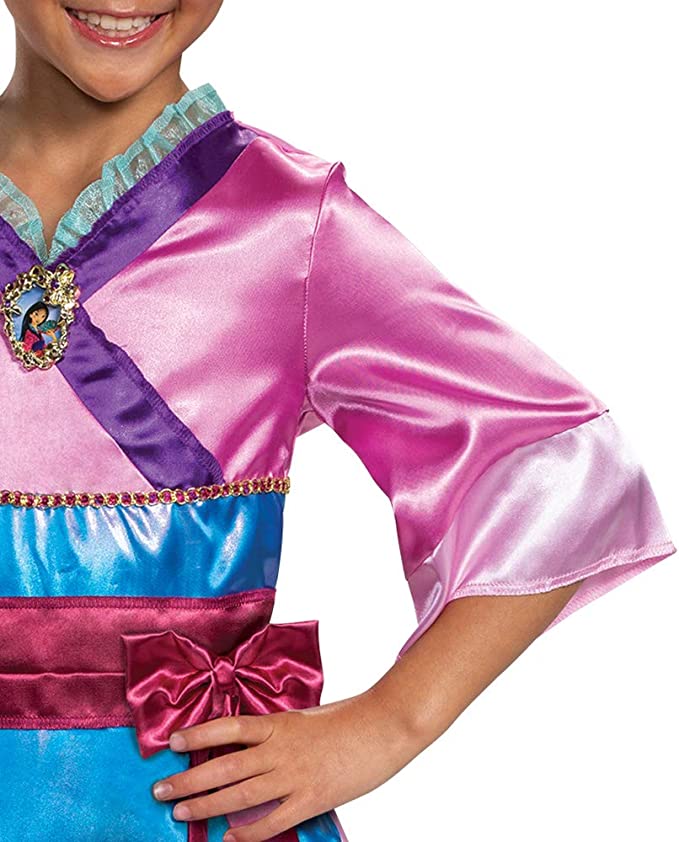 Mulan Classic 14039M 3T 4T Girls' Costume Dress - Disney Princess Outfit for Halloween, Cosplay, Birthday Parties & Dress-Up Play