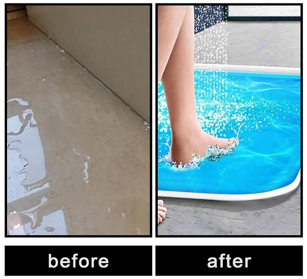 39 Inch Shower Screen Seal - Waterproof Silicone Shower Dam & Bathtub Splash Guard - Non-Slip Bathroom Threshold Barrier for Shower, Tub & Kitchen (Perfect for Wet Rooms & Sliding Door Protection)
