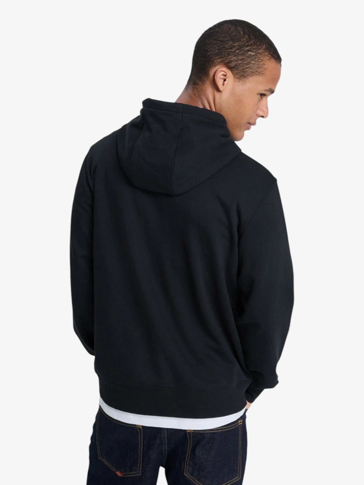 Quiksilver Cang Logo Hoodie - Men's Black Pullover Sweatshirt for Casual Wear & Outdoor Activities