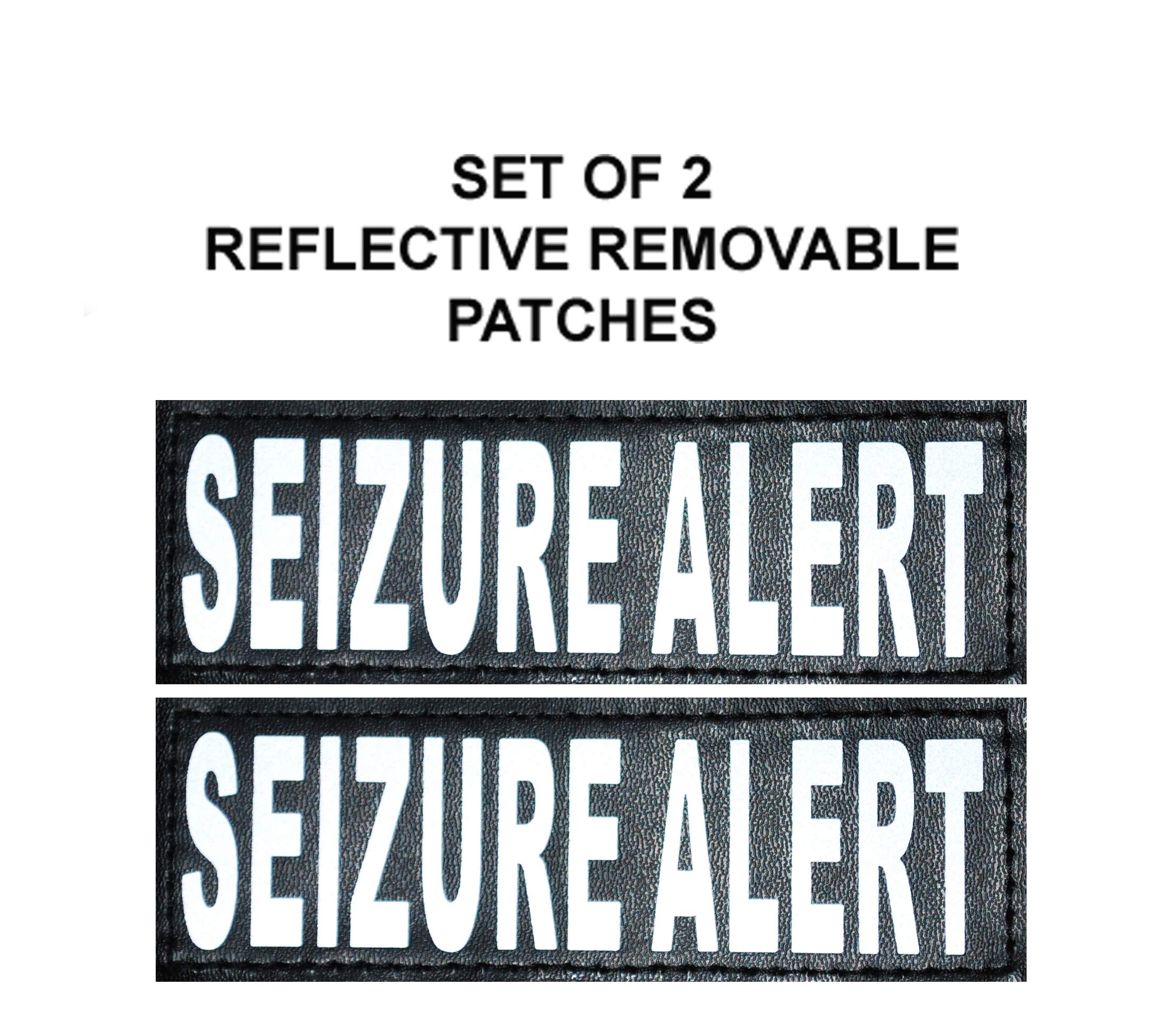 Seizure Alert Service Dog Vest - Breathable Mesh Harness for Small, Medium & Large Dogs | Includes 2 Reflective Removable Patches | Perfect for Epilepsy Assistance & Daily Walks