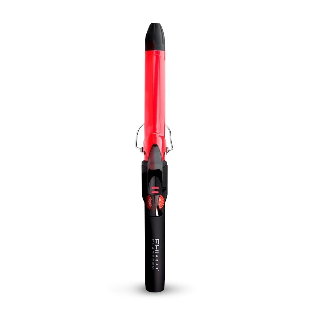 FHI Heat Tourmaline Ceramic Professional Hair Curling Iron - 1 Inch Barrel for Salon-Quality Waves & Curls - Perfect for Home Styling, Weddings & Special Events